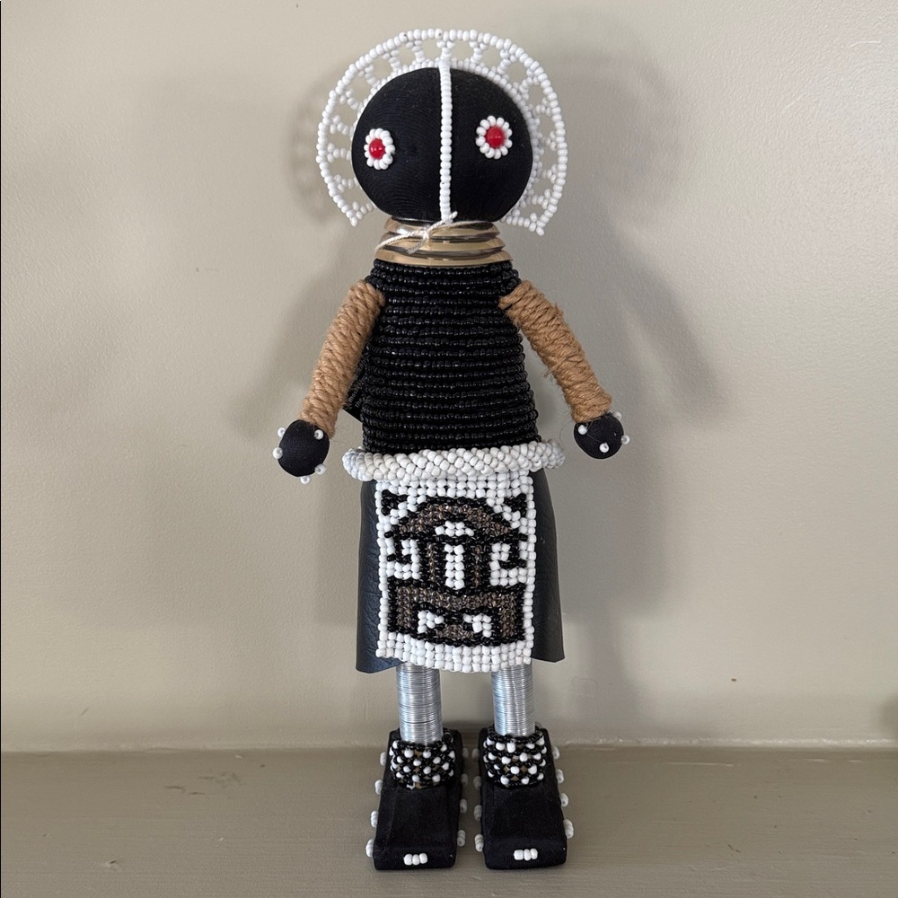 Beaded Tribal Doll Decor